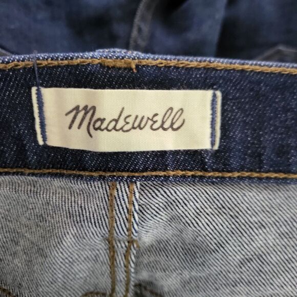 Madewell 9" Mid Rise Skinny Leg Jeans 28TL Womens Dark Wash Pockets - Picture 7 of 8